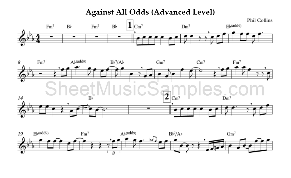 Against All Odds (Advanced Level)