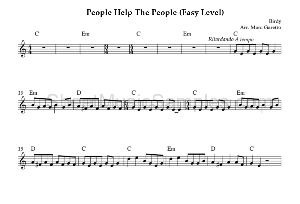 People Help The People (Easy Level)