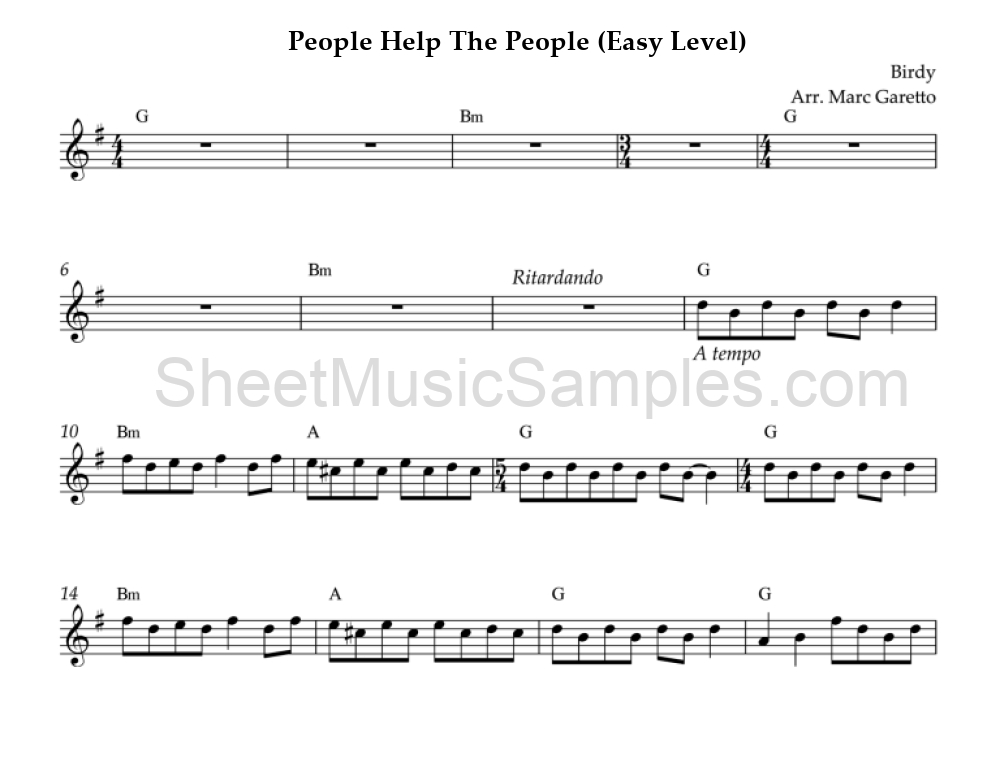 People Help The People (Easy Level)