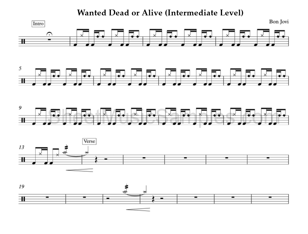 Wanted Dead or Alive (Intermediate Level)