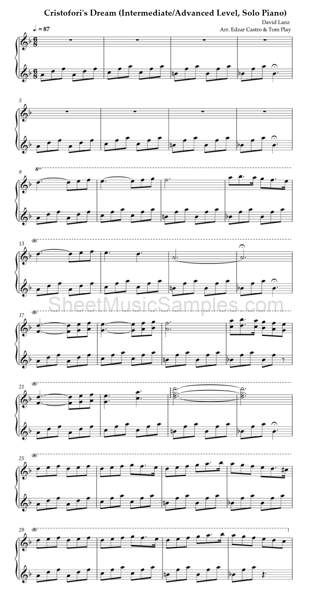 Cristofori's Dream (Intermediate/Advanced Level, Solo Piano)