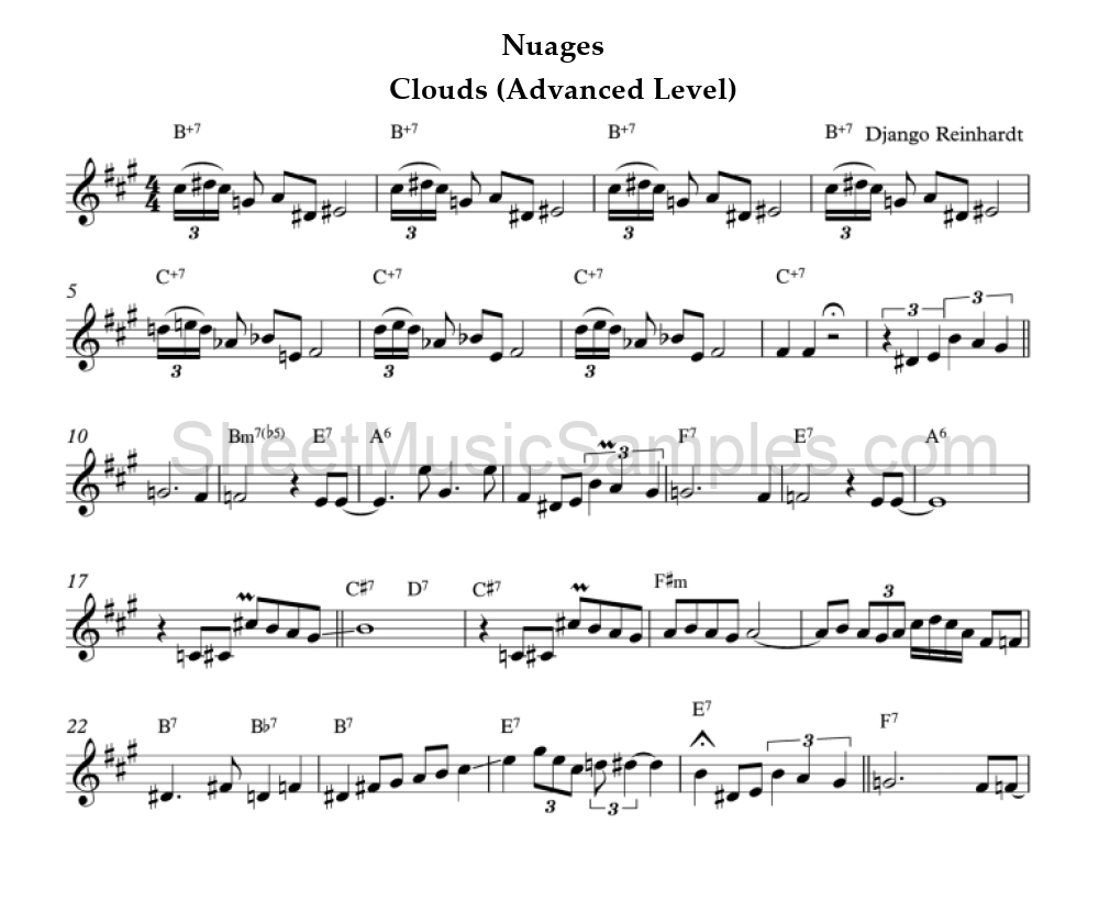 Nuages - Clouds (Advanced Level)