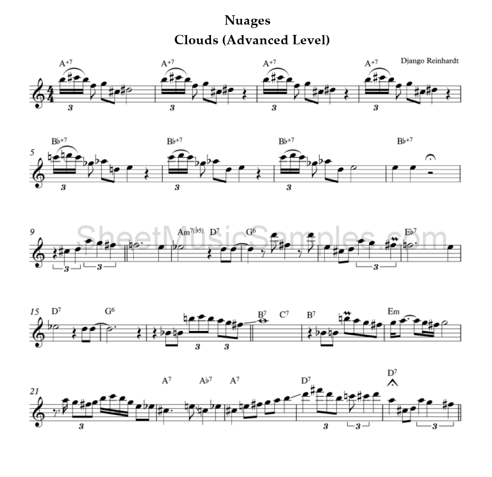 Nuages - Clouds (Advanced Level)