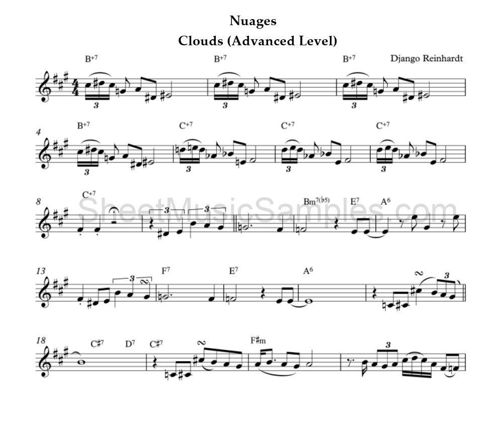 Nuages - Clouds (Advanced Level)