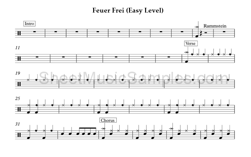 Feuer Frei (Easy Level)