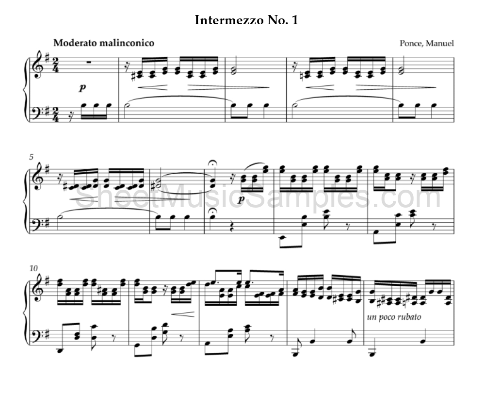 Intermezzo No. 1