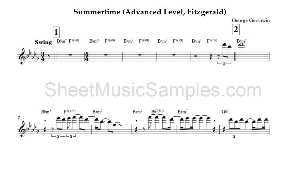 Summertime (Advanced Level, Fitzgerald)