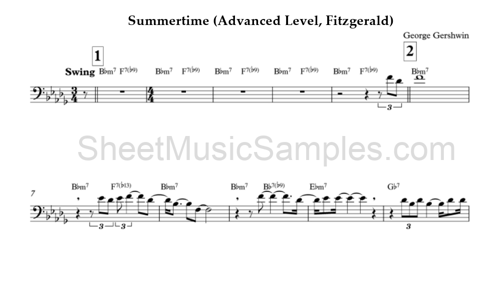 Summertime (Advanced Level, Fitzgerald)