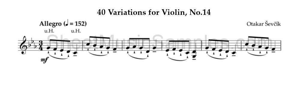 40 Variations for Violin, No.14