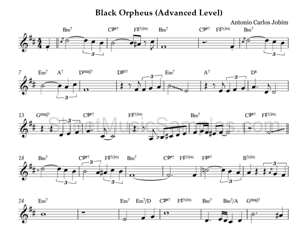 Black Orpheus (Advanced Level)