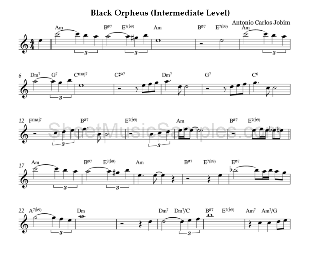 Black Orpheus (Intermediate Level)