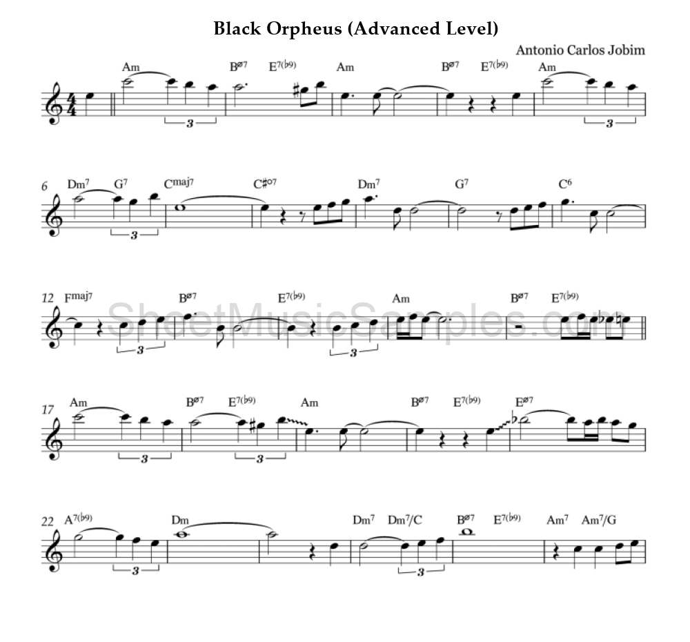 Black Orpheus (Advanced Level)