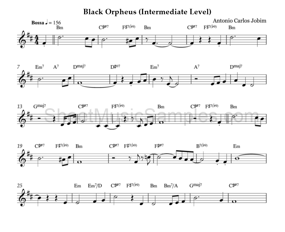 Black Orpheus (Intermediate Level)