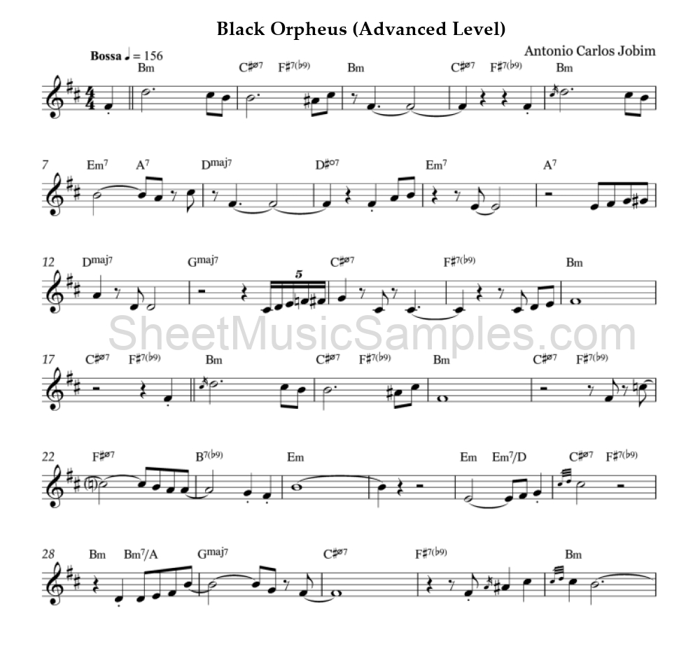 Black Orpheus (Advanced Level)