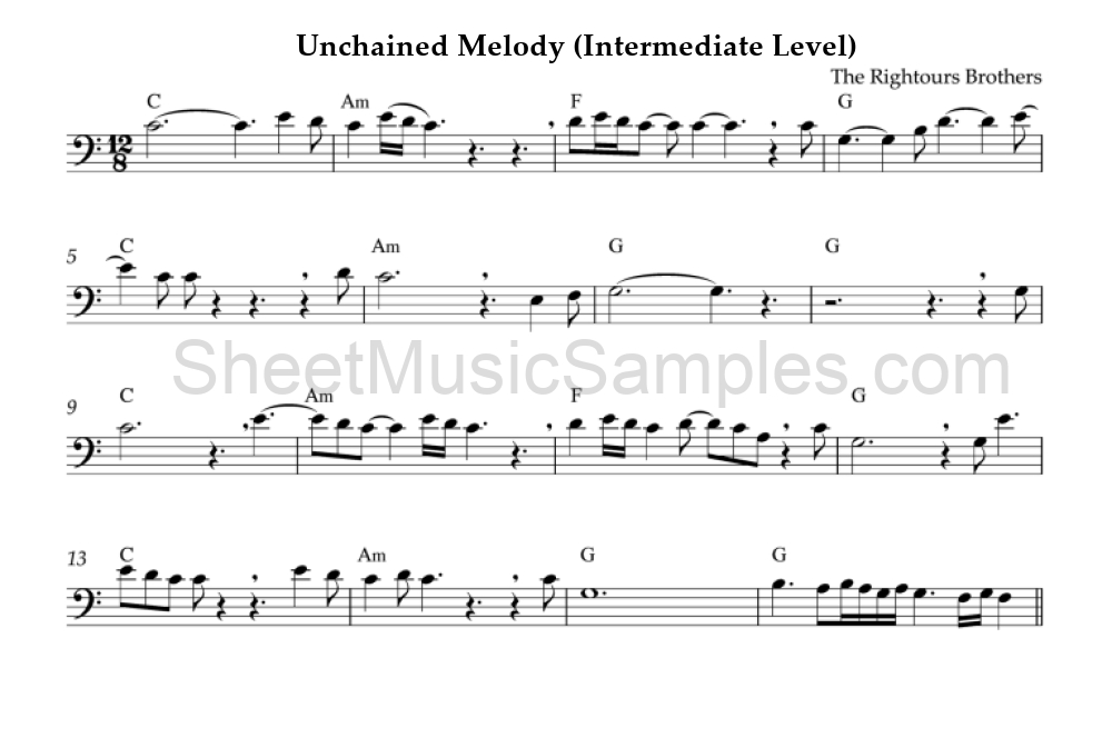 Unchained Melody (Intermediate Level)