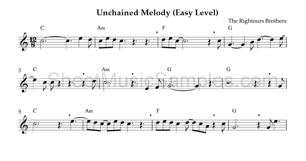 Unchained Melody (Easy Level)