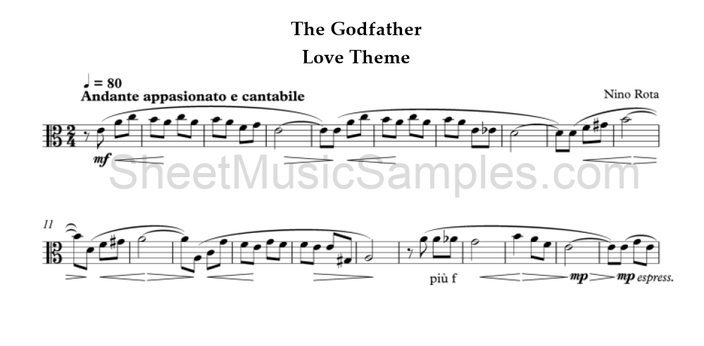 The Godfather - Love Theme