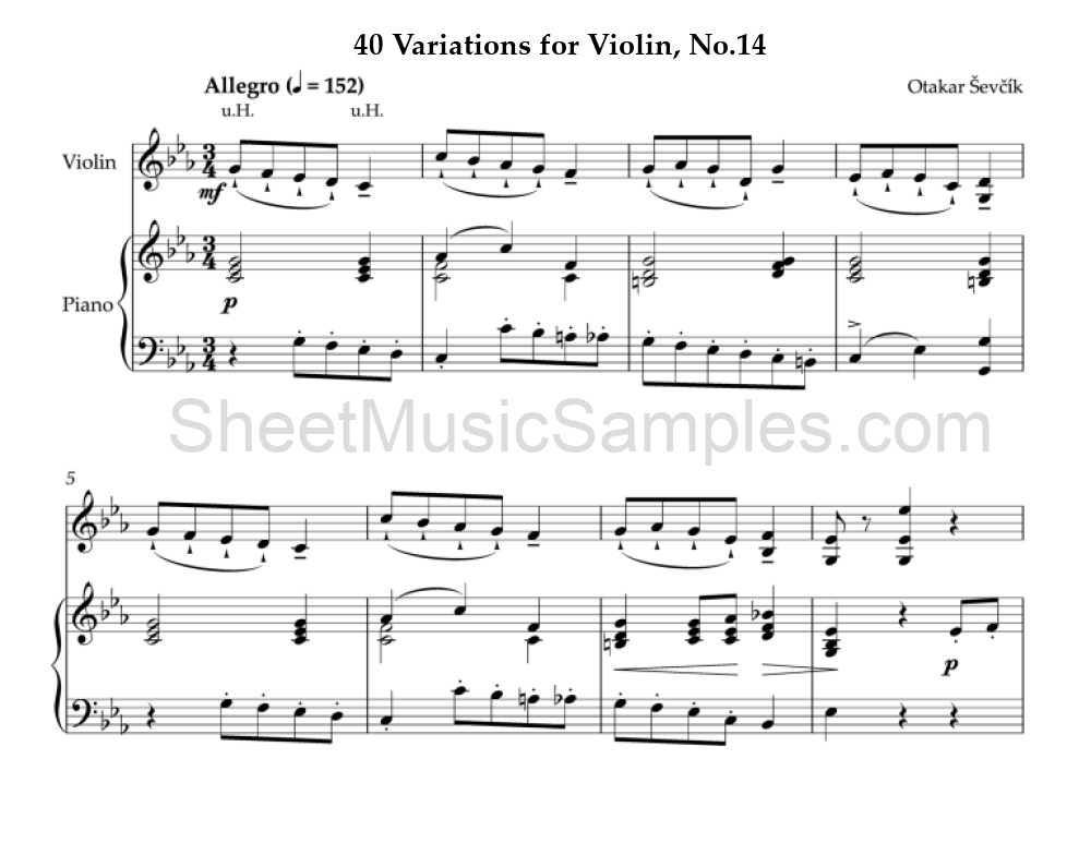 40 Variations for Violin, No.14