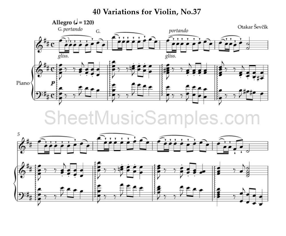 40 Variations for Violin, No.37