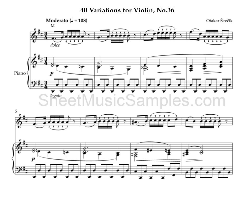 40 Variations for Violin, No.36