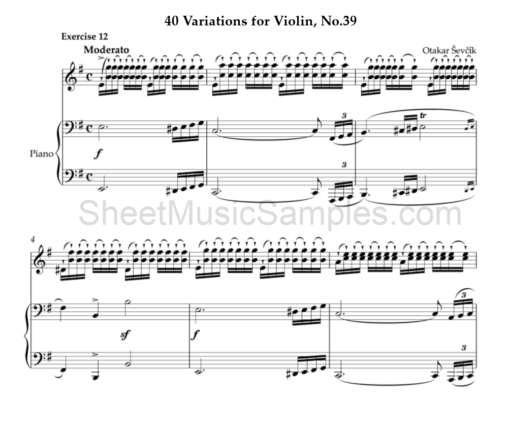 40 Variations for Violin, No.39