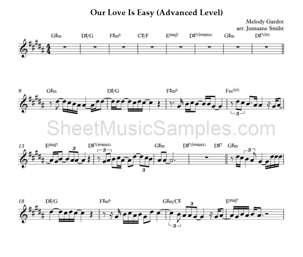 Our Love Is Easy (Advanced Level)