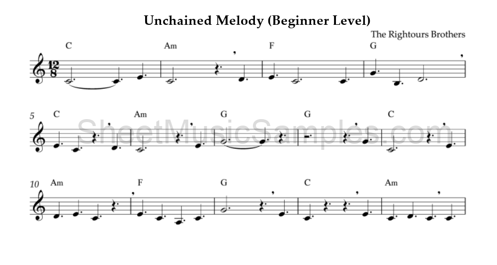 Unchained Melody (Beginner Level)