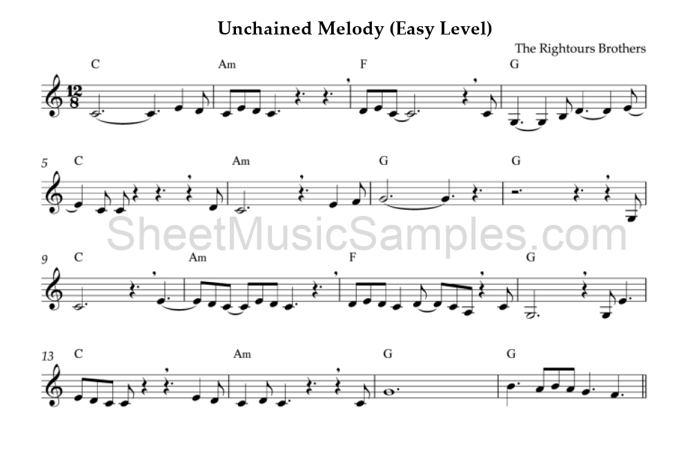 Unchained Melody (Easy Level)