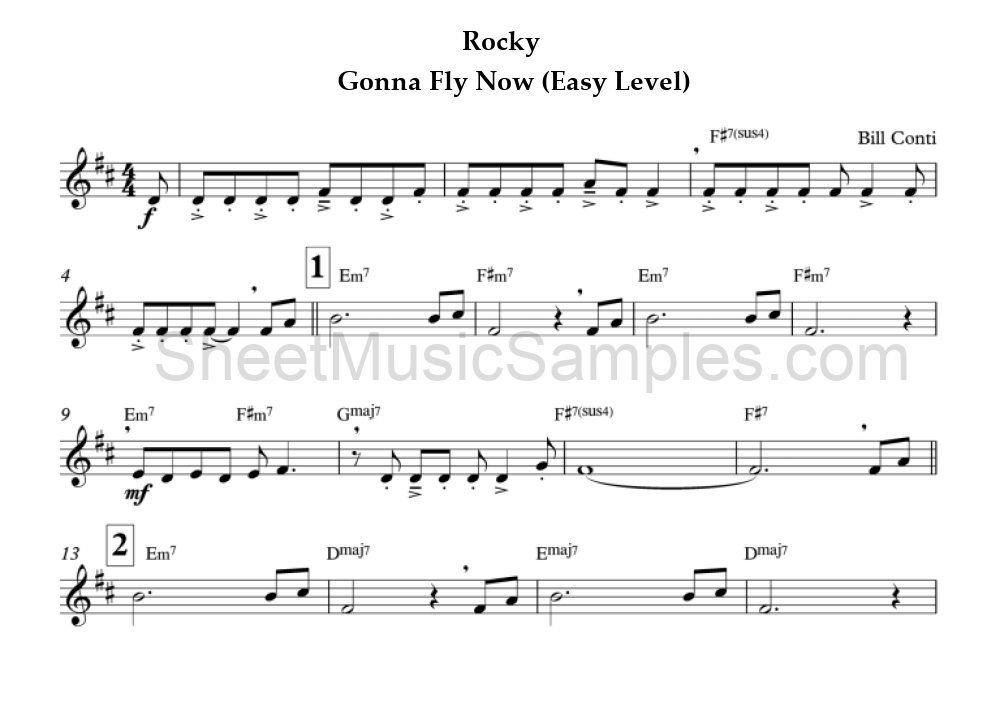 Rocky - Gonna Fly Now (Easy Level)