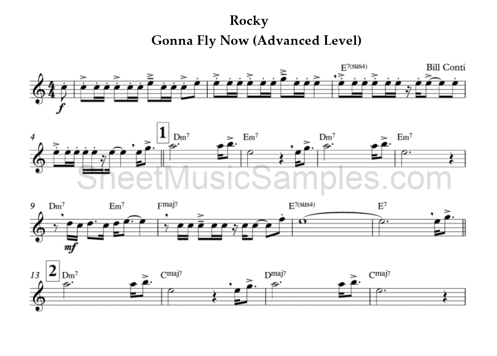 Rocky - Gonna Fly Now (Advanced Level)