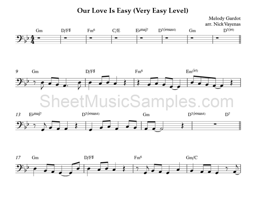 Our Love Is Easy (Very Easy Level)