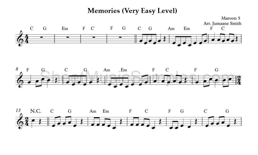 Memories (Very Easy Level)