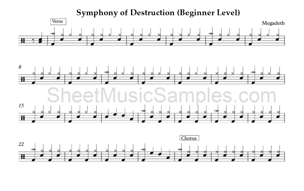 Symphony of Destruction (Beginner Level)