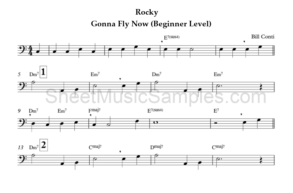 Rocky - Gonna Fly Now (Beginner Level)