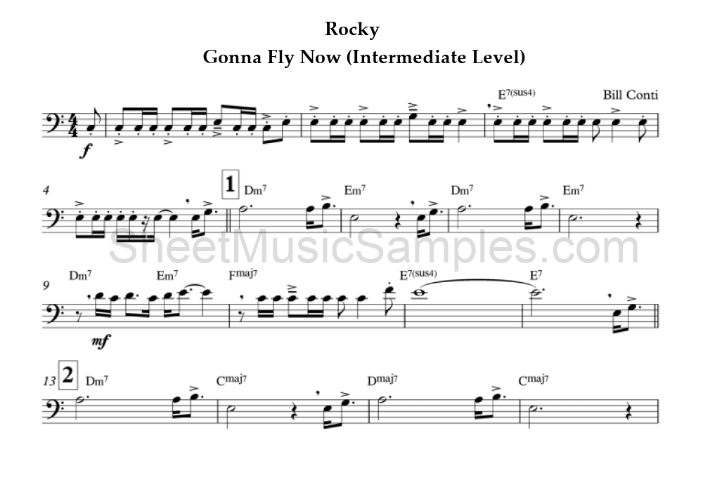 Rocky - Gonna Fly Now (Intermediate Level)