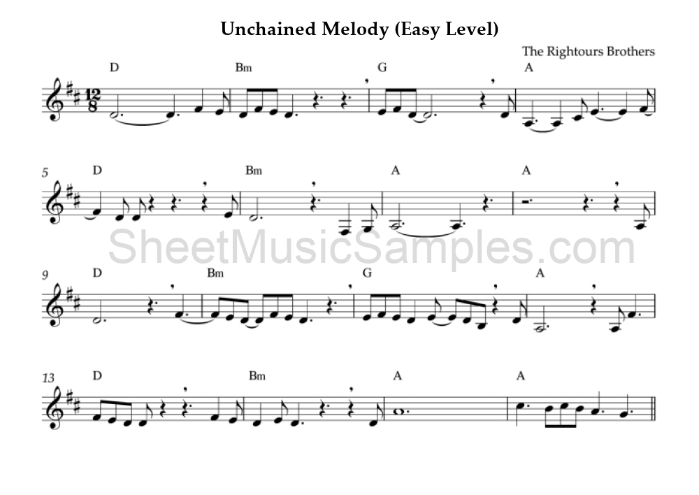 Unchained Melody (Easy Level)