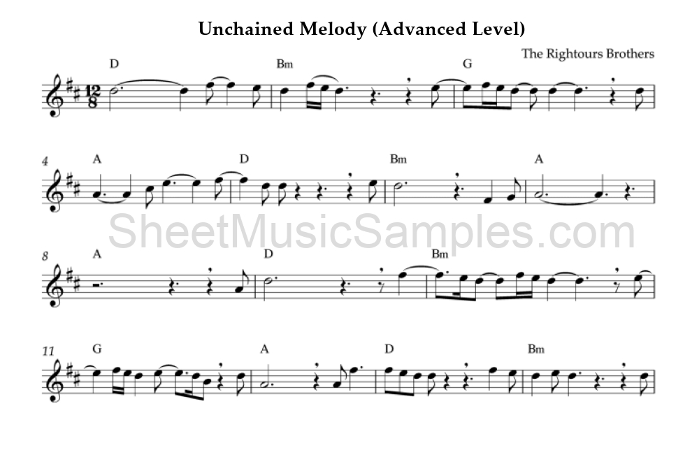 Unchained Melody (Advanced Level)