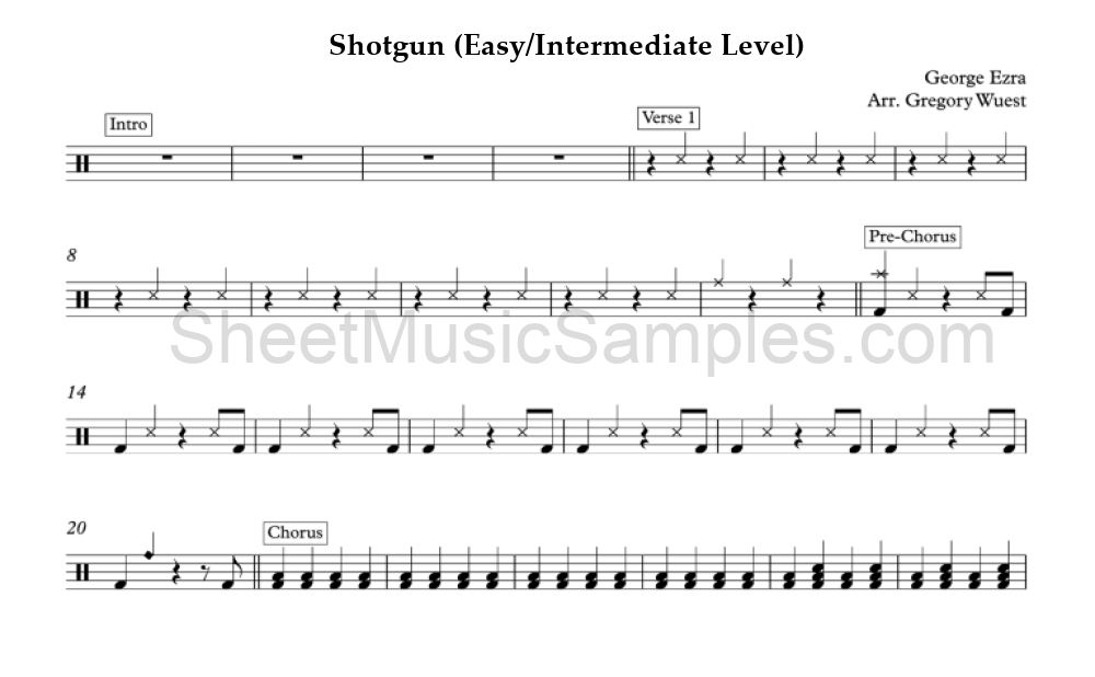 Shotgun (Easy/Intermediate Level)