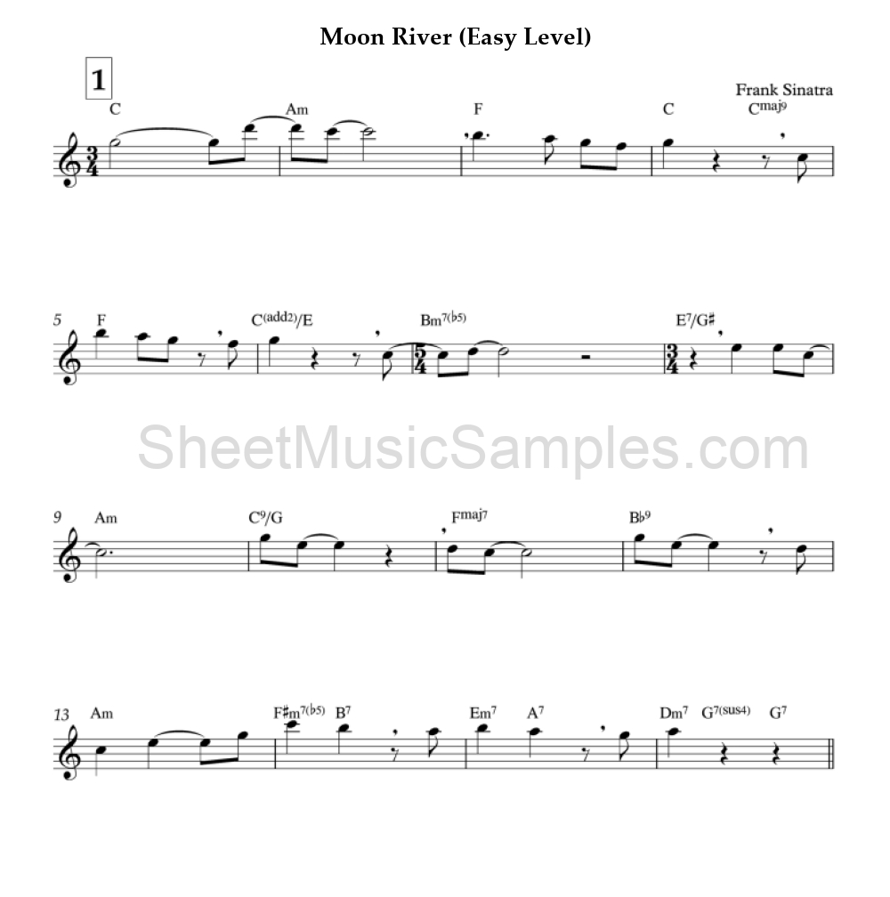 Moon River (Easy Level)