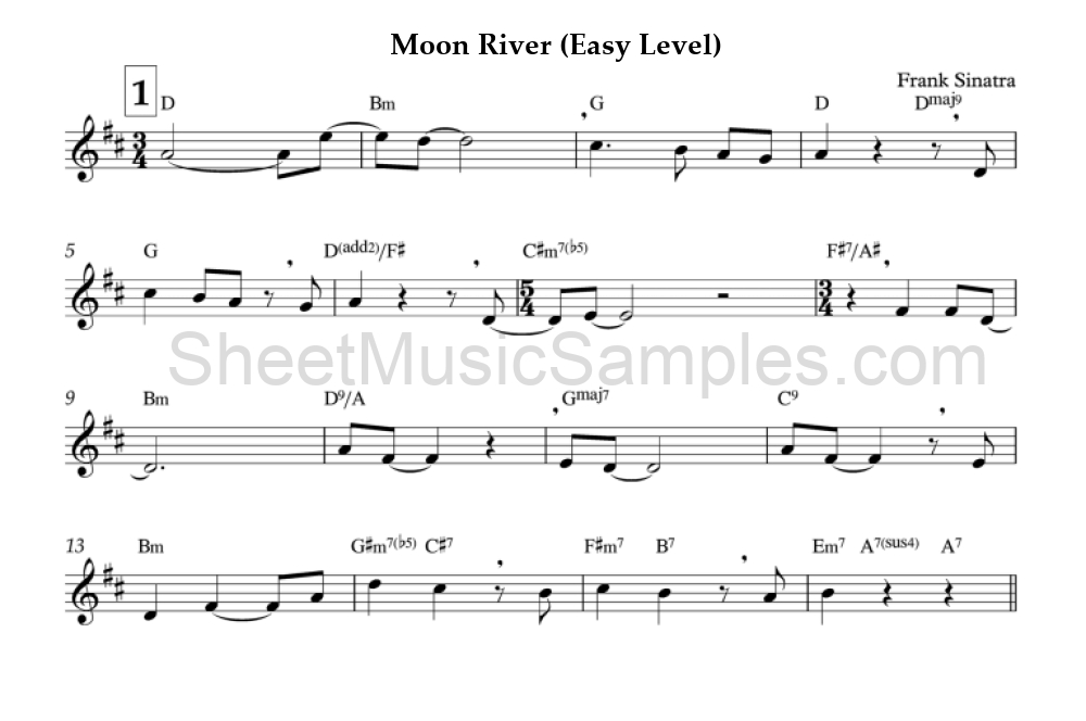 Moon River (Easy Level)