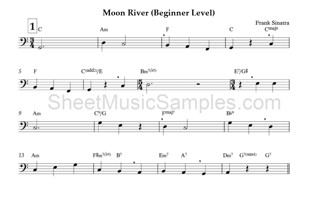 Moon River (Beginner Level)