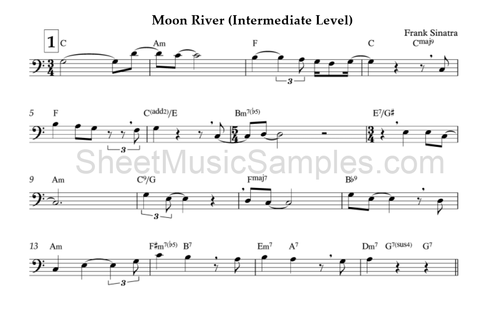 Moon River (Intermediate Level)