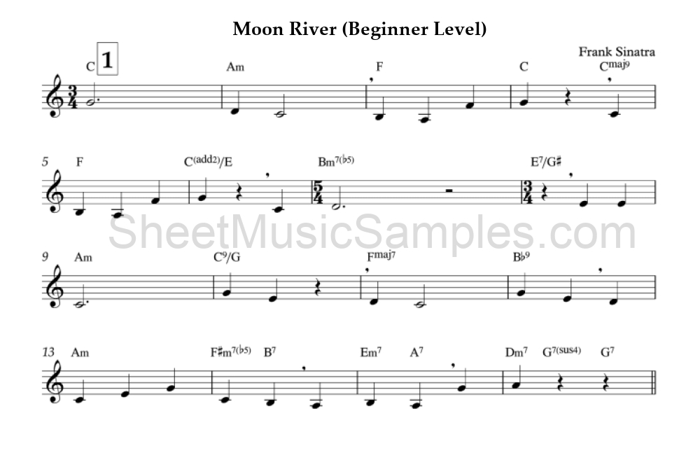 Moon River (Beginner Level)