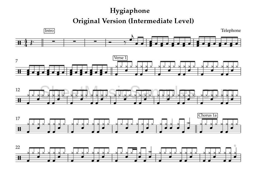 Hygiaphone - Original Version (Intermediate Level)