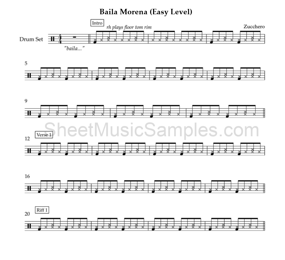 Baila Morena (Easy Level)