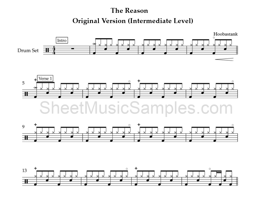 The Reason - Original Version (Intermediate Level)