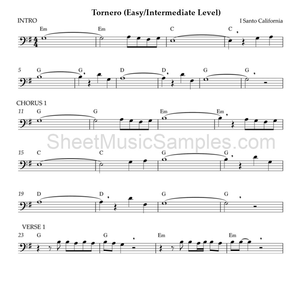 Tornero (Easy/Intermediate Level)