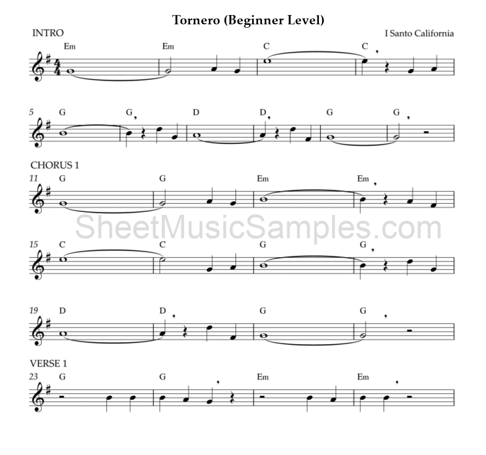 Tornero (Beginner Level)