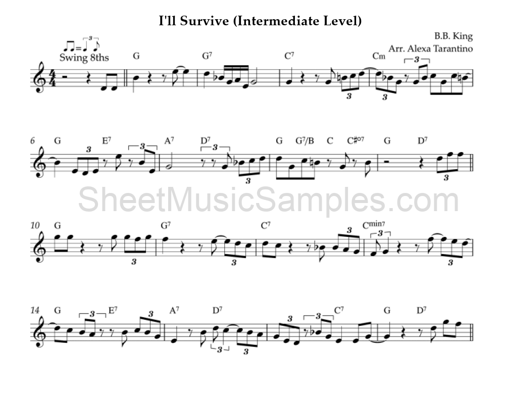 I'll Survive (Intermediate Level)