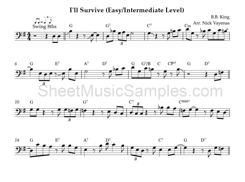 I'll Survive (Easy/Intermediate Level)